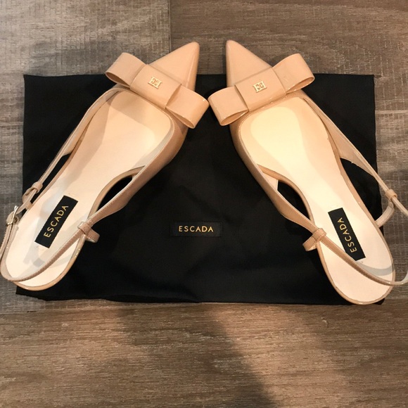 Escada Rose Quartz Patent Slingback Pump - Picture 4 of 4